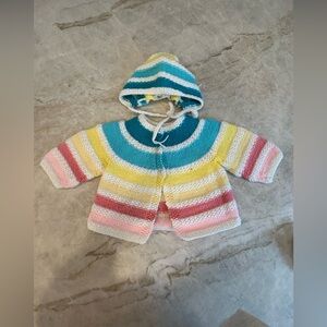 Handmade Rainbow coat and hat